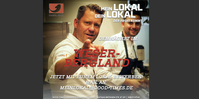 „Mein Lokal Dein Lokal - Der Profi kommt“ - Wo schmeckt’s am besten im Weserbergland? 